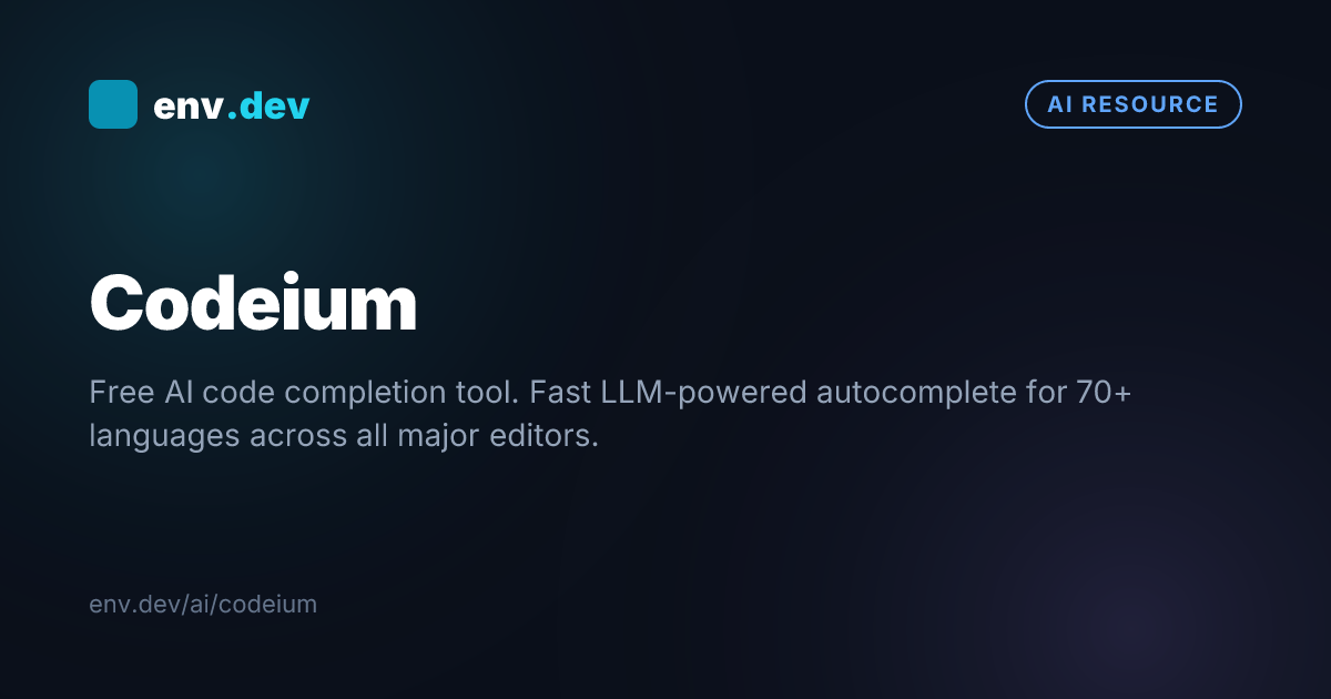 Codeium — env.dev