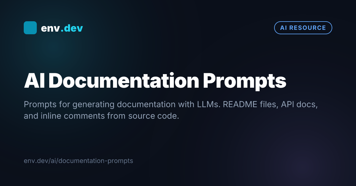 AI Documentation Prompts — env.dev