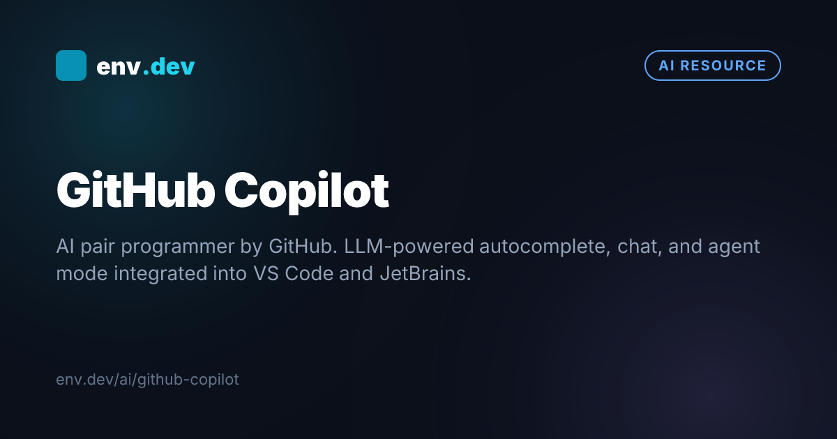 GitHub Copilot — env.dev