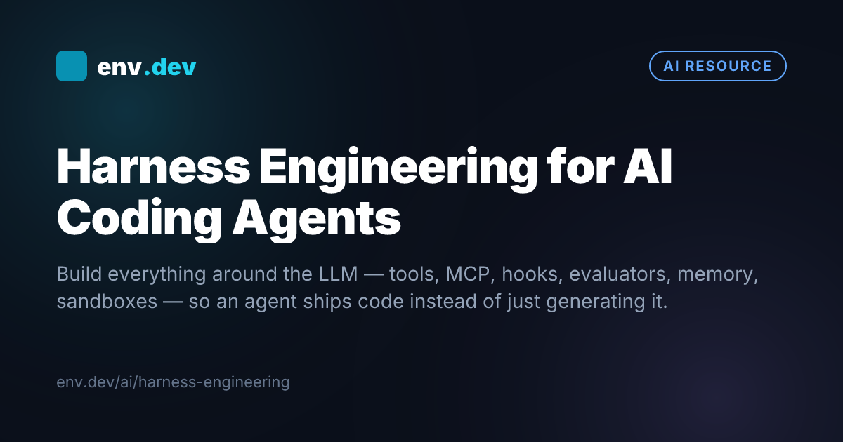 Harness Engineering for AI Coding Agents — env.dev