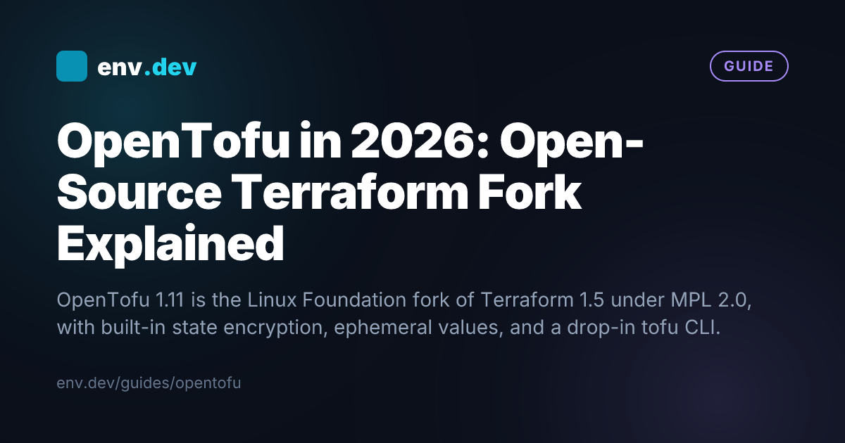 OpenTofu in 2026: Open-Source Terraform Fork Explained — env.dev