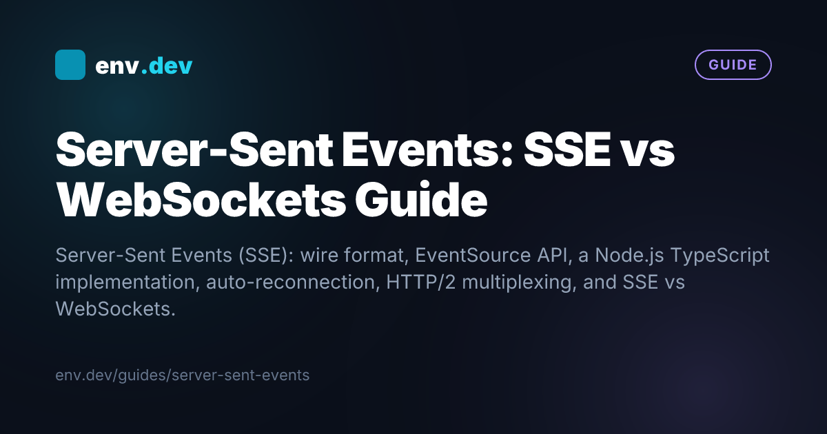 Server-Sent Events: SSE vs WebSockets Guide — env.dev